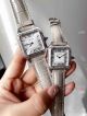 High Replica Cartier Santos-Dumont de Quartz Watches Diamond-set Brown Leather Band (6)_th.jpg